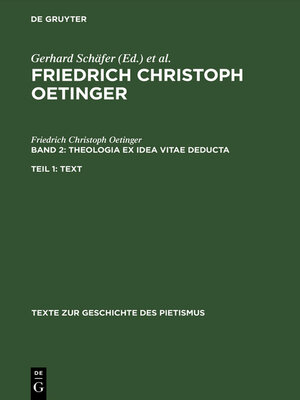 cover image of Theologia ex idea vitae deducta